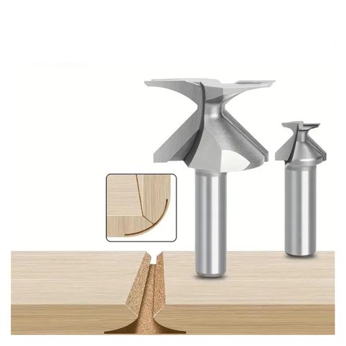 R8  Solid Carbide Router Bit for Curved Grooving – Designed for Woodworking on Engraving Tables
