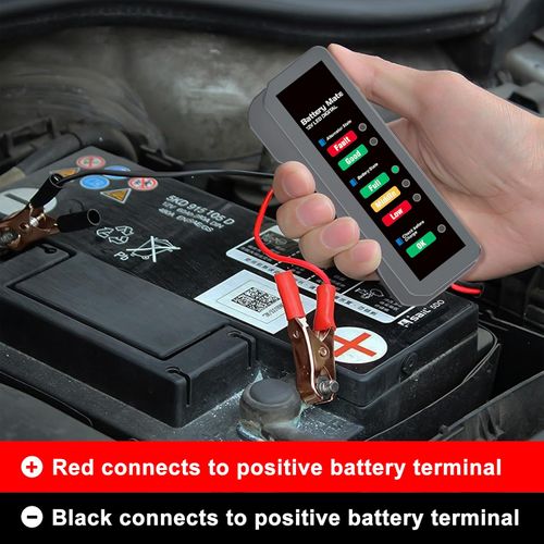 Auto Car Battery Tester 12V Digital Test 6 LED Display Analyzer Alternator State Check Automotive Scanner