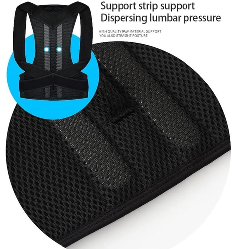 Plus Size Posture Corrector Women Men Back Brace Breathable Full Back Support Belt Shoulder Neck