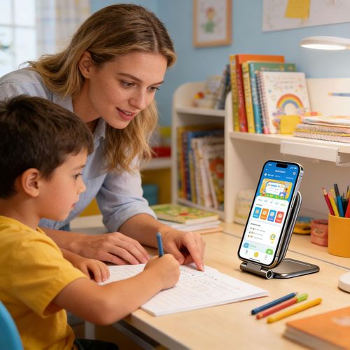 HideFold Ultra-Thin Foldable Magnetic Car Phone Mount 270°Adjustable Cell Phone Holder for Your Car Gym Mirror Compatible with iPhone & Android (Grey)