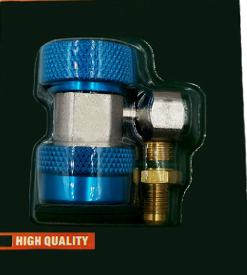Car air conditioning refrigerant gauge quick connector R134a high and low pressure adjustable connector, air conditioning refrigerant charging quick connector, car R134a high and low pressure adjustable connector, car refrigerant quick connector, air conditioning refrigerant charging tool, high and low pressure universal.