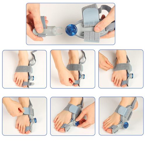 Generic Bunion Corrector for Women and Man Big Toe, Adjustable Bunion Splint for Bunion Corrector with Antislip Heel Strap and Silicone Pad for Left and Right Feet