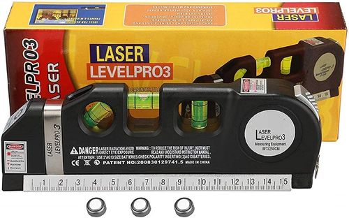 UNIVERSAL BUYERL 03 Digital Distance Laser Level spirit level Meter PrO3 Leveller Black 2 Line Measuring Tape Measurement Tool Device Instrument