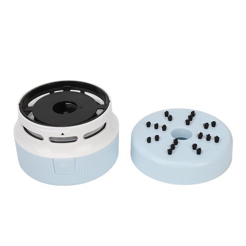 Desktop Vacuum Cleaner, Mini Table Dust Sweeper Strong Suction Multi Usage Handheld for Office for Keyboard (Blue)