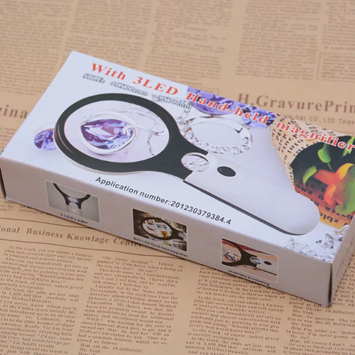 New Original Handheld 3X 45X Illuminated Magnifier Microscope Magnifying Glass Aid Reading for Seniors Loupe Jewelry Repair Tool