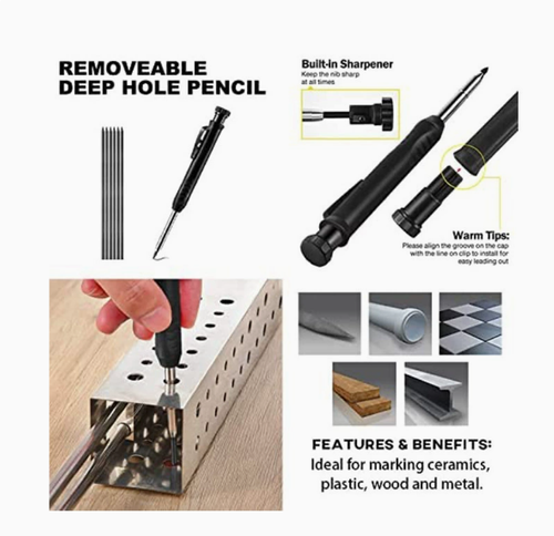 Marking tool, woodworking graffiti line measuring tool, angle ruler, woodworking ruler, anti-conformity measuring gauge, stand