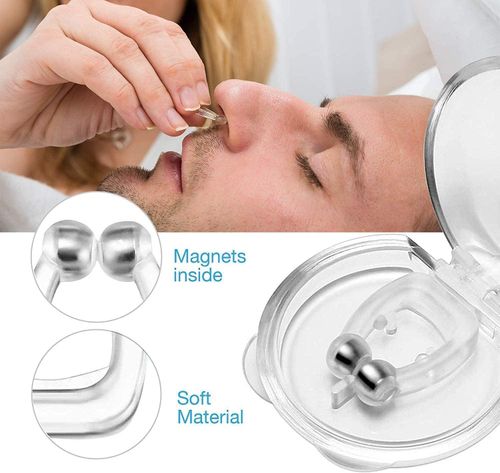 Anti Snore Magnetic Nose Clip Stop Snoring Device Sleeping Aid Nose Clip Relieve Snore for Men and Women Unisex (8 Clips)