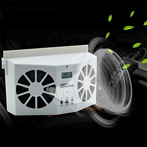 Solar Powered Car Exhaust Fan, Car Radiator Fan, Energy Saving Air Vent Radiator Air Purifiers