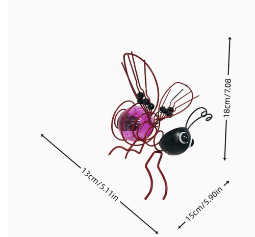 Startistice Hanging Glowing Simulation Insect Decoration, Flying Noctilucent Bug Ornament for Garden Yard Patio