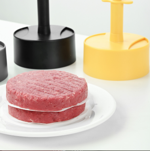 Non-stick Burger Press Patty Maker with 100 Pcs Wax Paper Papers Kitchen DIY Burger Press Patty Maker