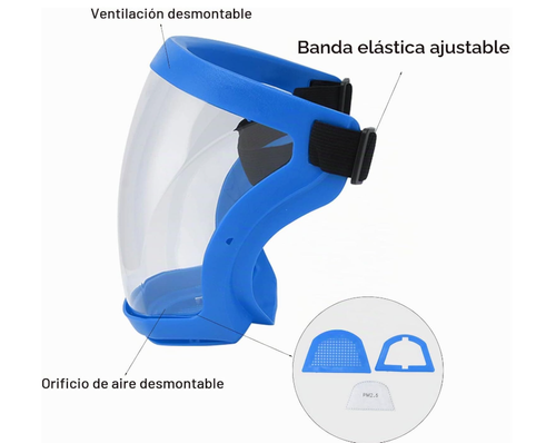 Face Mask Shield Anti-Fog Clear Ultra Clear Reusable Protective Plastic Face Shield Mask Droplet Splash Guard Eactix