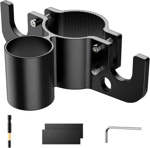 Aluminum Trailer Chain Holder and 7-Way Plug Organizer- Heavy Duty RV Accessories Must Have  Camper Tongue Jacks