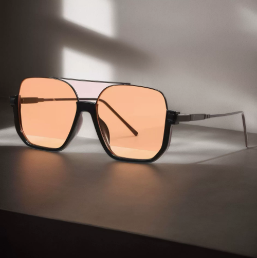 New stylish, premium-look square sunglasses with a double-bridge design—popular street-style shades favored by influencers.