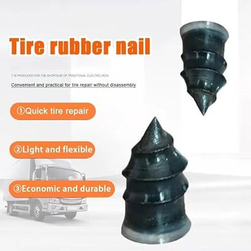 🔩60PCS Tire Repair Rubber Nails Kit with 2 Sizes