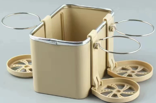 Car Armrest Storage Box Water Cup Holder, TikTok Car Seat Organizer Tissue Storage with Cup Holder, Multifunctional Car Organizers for Water Cup, Coffee, Drink, Paper Towels Cellphones