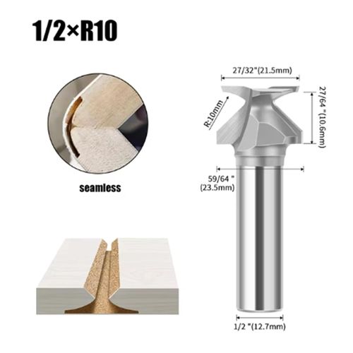 R8  Solid Carbide Router Bit for Curved Grooving – Designed for Woodworking on Engraving Tables