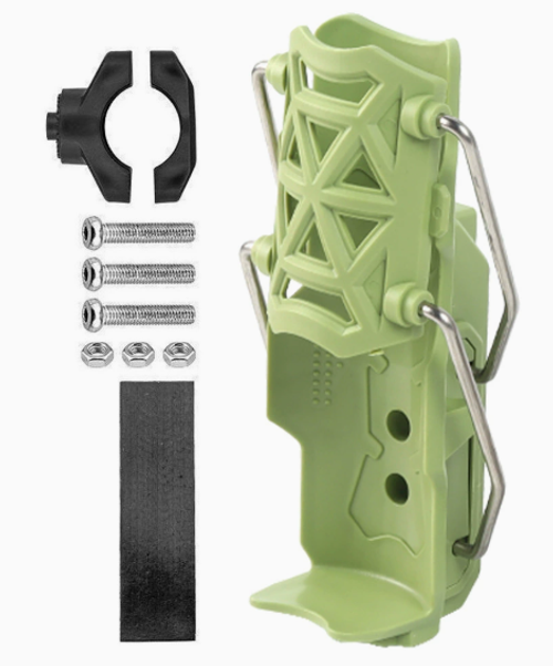 Universal Rotating & Adaptive Cup Holder for Bicycles, E-bikes, and Motorcycles (Hollow Design, No-Drill Installation)