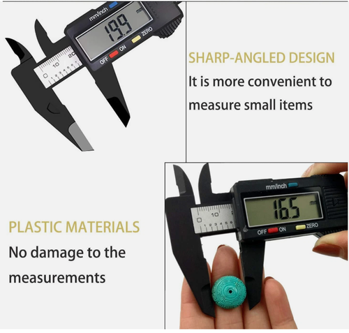 Digital Caliper Measuring Tool w Inch Millimeter Conversion Micrometer Ruler
