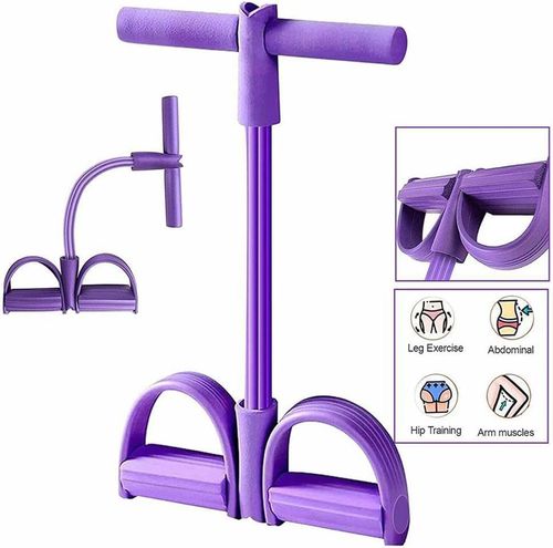 The new seated leg trainer comes with resistance bands, yoga handles, exercise equipment, and traction ropes.