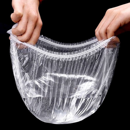 500 Pack Food Bowl Covers Kitchen Storage Lids Fresh Keeping Caps Food Storage Covers Plastic Wrap Bowl Covers for Food Storage