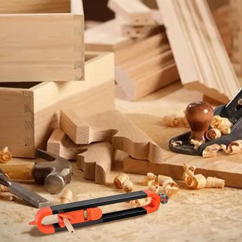 Wood Scribe Tool,Adjustable Precise Profile Gauge Ruler with Lock - Carpenter Scribing Accessories for Copying Angles Odd Shapes, DIY Construction Woodwork