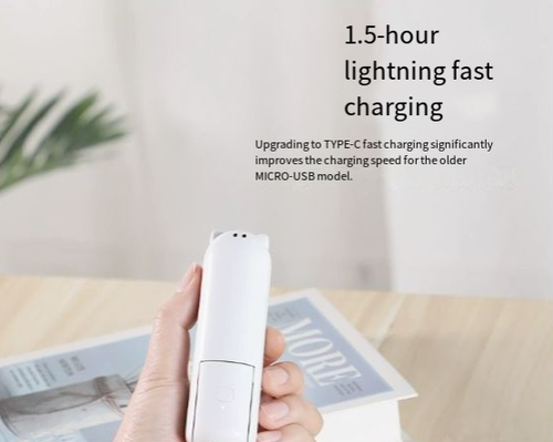 Portable Handheld USB-Rechargeable Mini Fan & Power Bank 2-in-1 Foldable Fan
