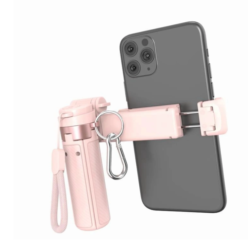 4-in-1 Mini Multifunctional Selfie Stick 360 Rotation, Wireless Bluetooth Control, Compact Stylish, Phone Holder for Selfies, Video, Vlogging, Compatible with Most Phone