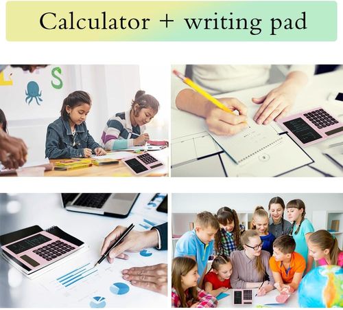 Multifunctional Rechargeable Calculator with Writing Tablet