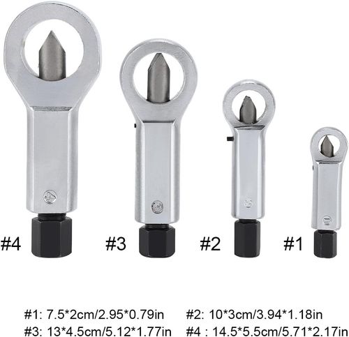 Nut Splitter, 4 Sizes Heavy Duty Nut Removing Splitting Tool for Nut Splitting Tool