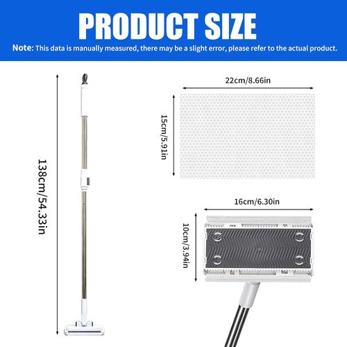 Disposable Snap Grip MiniMop Sweep for Wall Cleaner