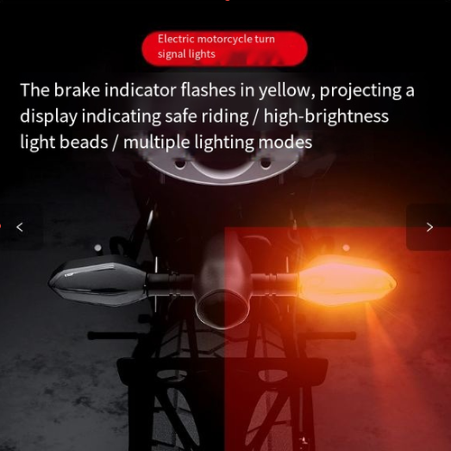Motorcycle & E-Bike LED Ground Projection Light — High-Brightness, Waterproof, Multi-Color Ambient & Turn Signal Light — Integrated Riding Safety Warning Lamp
