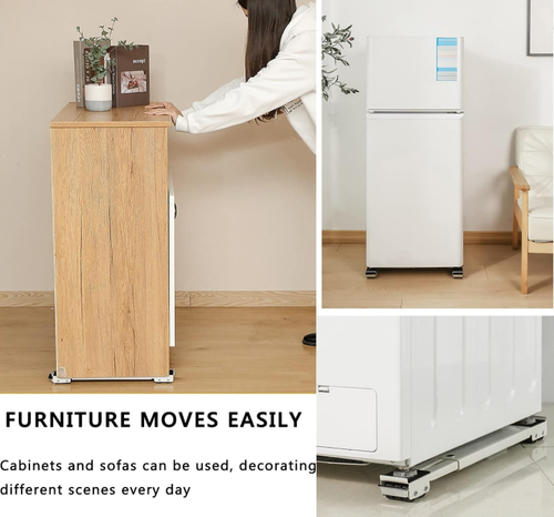 Appliance Roller,Furniture Dolly Washing Machine Mobile Base Stand,Heavy Duty Extensible Appliance Rollers,Adjustable Trolley Cart,for Refrigerators,Dryers,Dishwashers,Load of 300 kg