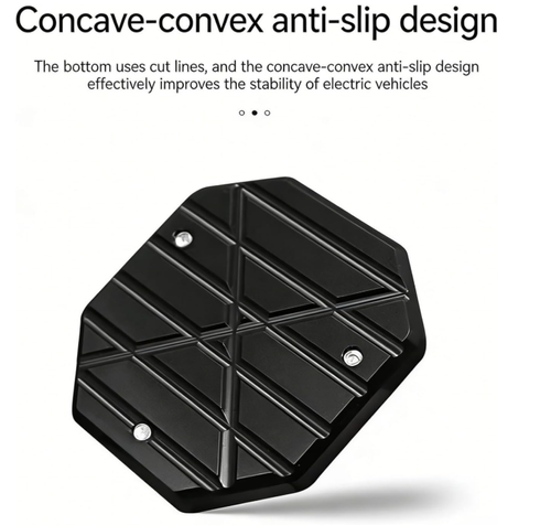 Aluminum Alloy Side Stand Extension Pad,Parking Aid Accessory with Hexagon Wrench