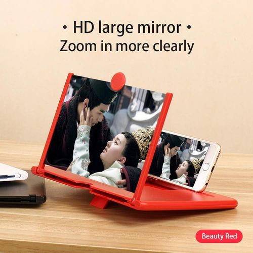 10-inch Screen Magnifier,3D HD,Pull-Out Type,Smart Phone Magnifier,Mobile Phone Large Screen,Foldable and Retractable,Movie Video Screen Magnifier