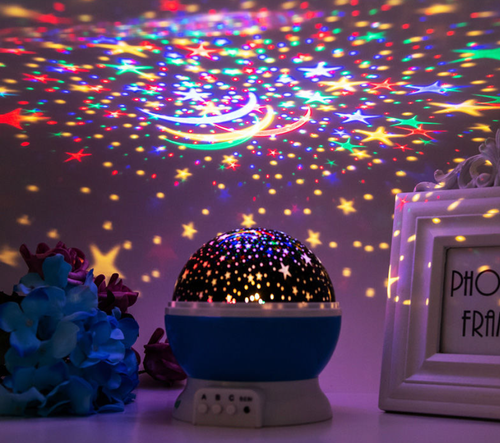 Rotating Starry Sky Projector Night Light, Dreamy Starry Night Atmosphere Night Light, Ideal Christmas Gift, High-Definition Starry Sky LED Projector Night Light, Dreamy Starry Night Projector Night Light, Warm and Soft Ambient Light for Bedroom