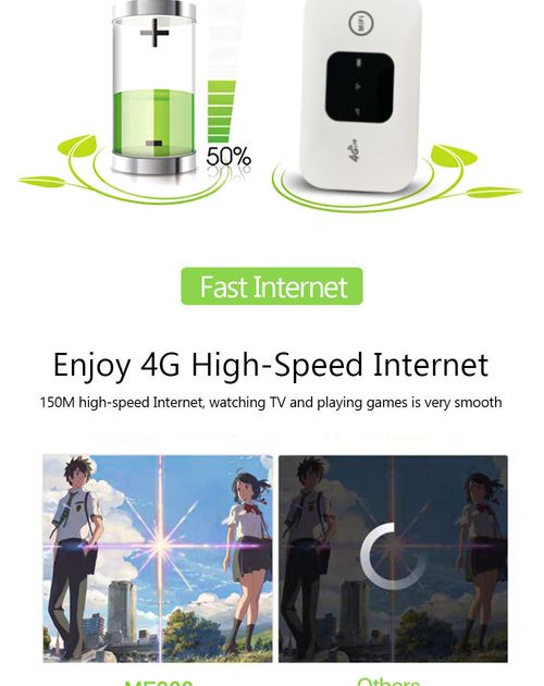 4G LTE Portable Mobile WiFi Hotspot - 150Mbps High SpeedPocket 4G WiFi Router - Stay Connected Anywhere, Anytime