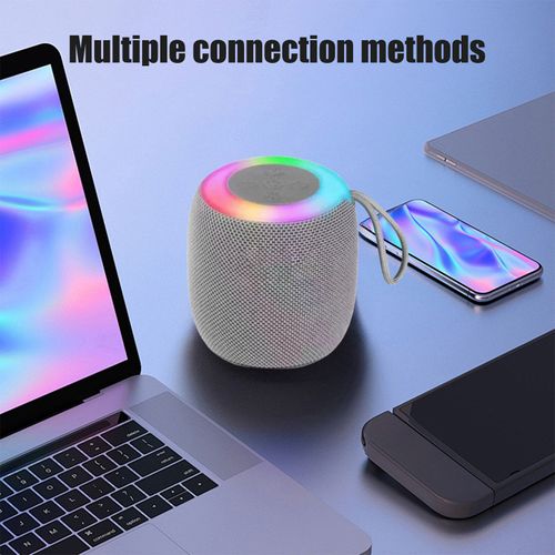 Bluetooth Speaker, Portable Wireless Speakers with Stereo Sound, IPX6 Waterproof, LED Lights, Bluetooth 5.3, 12H Playtime for Shower Outdoor Party Beach Camping