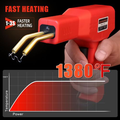 Upgraded Plastic Welder, 200PCS Staples, Pure Copper Transformer, Rapid Heating, Plastic Welding Kit, Hot Stapler Kit, Plastic Welder Gun Kit, Car Bumper Repair Kit, Plastic Repair Kit