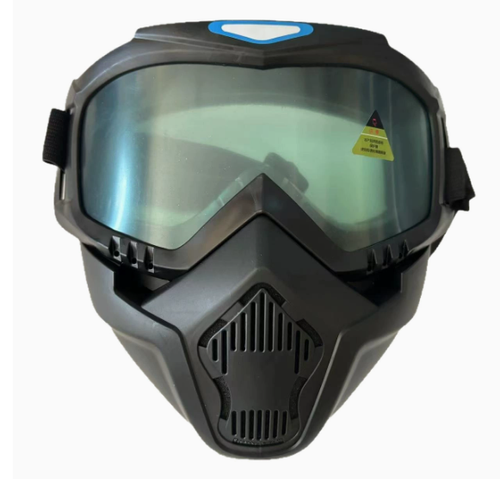 Retro Motorcycle Riding Mask – Tactical Protective Face Mask (Harley Style) with Wind, Sand, and Dust-Proof Goggles