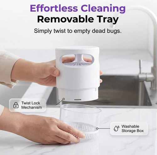 UV Ｍ𝐨𝐬𝐪𝐮𝐢𝐭𝐨 К𝐢𝐥𝐥𝐞𝐫 Lamp, Quiet 360° Omnidirectional Ι𝐧𝐬𝐞𝐜𝐭 Trap, USB Powered, Safe for Kids and Pets, Electric Ｍ𝐨𝐬𝐪𝐮𝐢𝐭𝐨 𝐑𝐞𝐩𝐞llent Light for Home Camping Patio (White)
