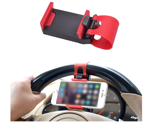 Car Steering Wheel Phone Mount,  Portable Electronic Device Mount