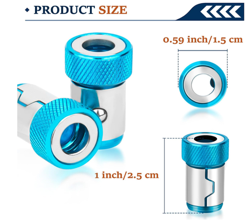 Magnetic Screw Ring, Universal Removable Magnetic Bit Holder