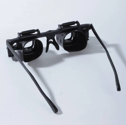 High-Magnification 24x Head-Mounted Magnifying Glasses with LED Light – Portable Magnifier for Watch Repair, Mobile Phone & Electronic Component Soldering