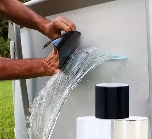 strong rubberized waterproof repair tape | super strong adhesive | instantly stops leaks | works underwater | 4 x 5 black leak seal tape for home, automotive