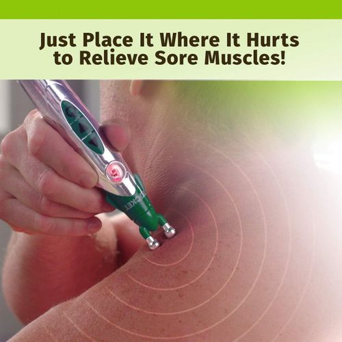 Hempvana Rocket Pain Relief Pen, As Seen On TV, Wireless TENS Therapy, Portable Muscle Stimulator - Same Technology Used by Doctors - Muscle Pain Relief -9 Adjustable Intensity Settings-3 Unique Heads