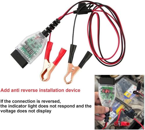 Car Memory Saver Protection Connector OBD2 Battery Change Saver Memory ECU Power Off Protector Replacement OBDII Battery