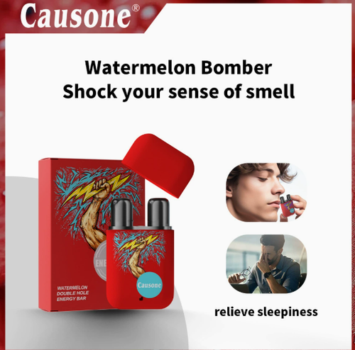 Double Hole Nasal Inhaler, Refreshing Oil for Drowsiness, Motion Sickness Relief, Energy Bar for Students & Drivers