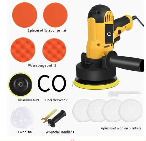 14-Piece Handheld Electric Car Polisher Kit – Suitable for Polishing, Waxing, and Glaze Sealing