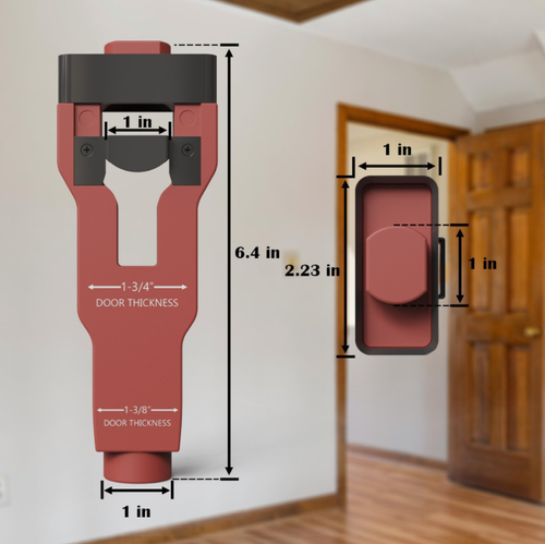 Door Latch Mortise Tool Installation Kit – Helps with Material Removal