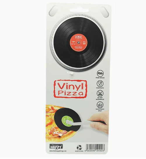 Retro Vinyl Record Pizza Cutter — Creative Home Kitchen Gadget & Roller Slicer | Stylish, Artistic, and Trendy Kitchen Tool | Unique Vinyl-Shaped Design for Home Baking | A Practical and Distinctive Kitchen Essential